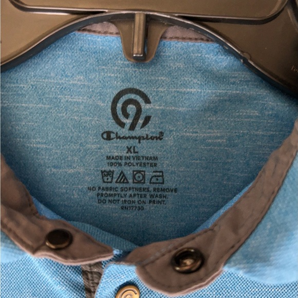 Champion Men's Polo Shirt Short Sleeve XL Blue Excellent Condition - Picture 4 of 7